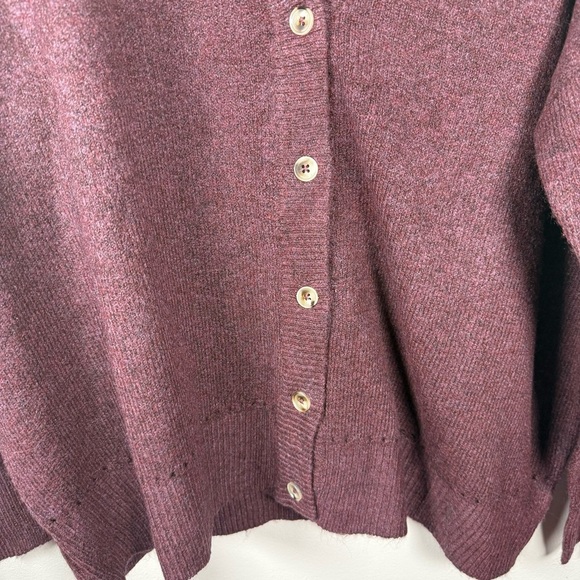Torrid Vegan Cashmere Maroon Knit Cardigan Sweater Size 2X - Picture 3 of 13